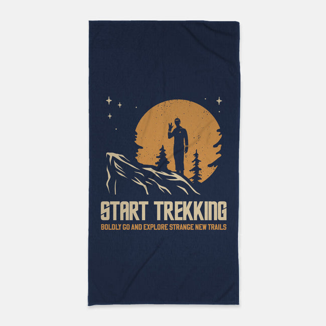 Start Trekking-None-Beach-Towel-retrodivision