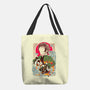 Great Wave Tanjiro-None-Basic Tote-Bag-hypertwenty