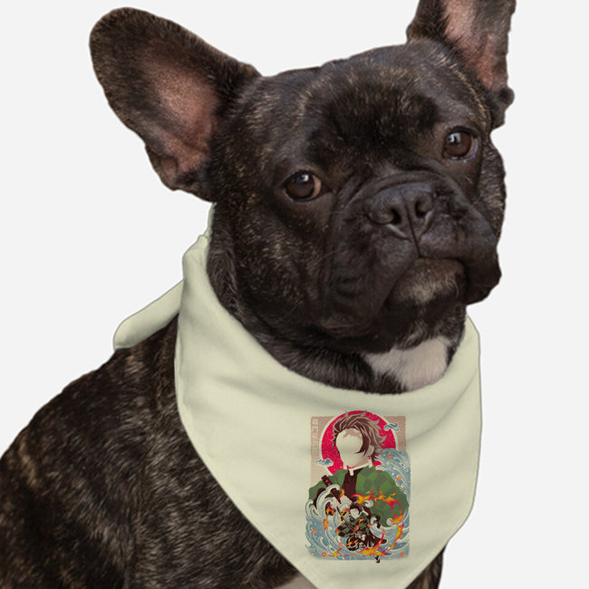 Great Wave Tanjiro-Dog-Bandana-Pet Collar-hypertwenty