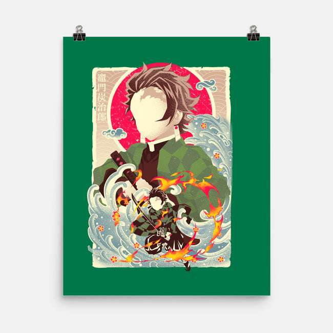 Great Wave Tanjiro-None-Matte-Poster-hypertwenty