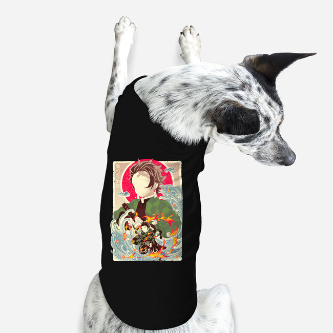 Great Wave Tanjiro-Dog-Basic-Pet Tank-hypertwenty