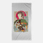 Great Wave Tanjiro-None-Beach-Towel-hypertwenty