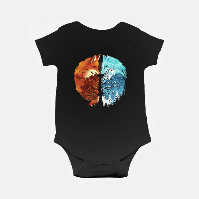 Fire And Ice-Baby-Basic-Onesie-dandingeroz