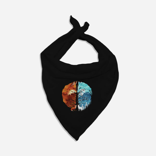 Fire And Ice-Dog-Bandana-Pet Collar-dandingeroz