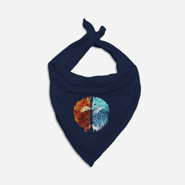 Fire And Ice-Dog-Bandana-Pet Collar-dandingeroz