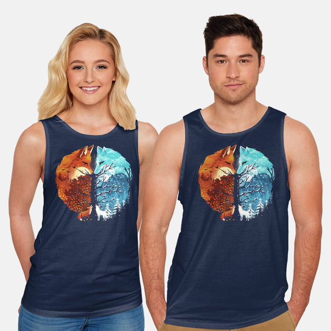 Fire And Ice-Unisex-Basic-Tank-dandingeroz