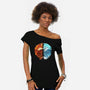 Fire And Ice-Womens-Off Shoulder-Tee-dandingeroz