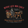 Never Late Nor Early-Womens-Off Shoulder-Tee-glitchygorilla