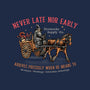 Never Late Nor Early-Mens-Heavyweight-Tee-glitchygorilla