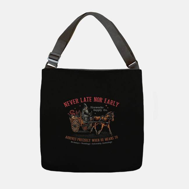 Never Late Nor Early-None-Adjustable Tote-Bag-glitchygorilla