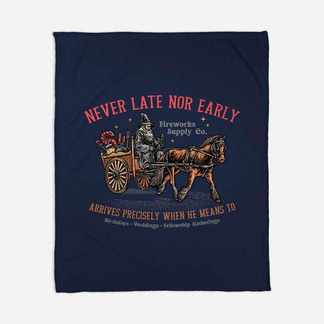 Never Late Nor Early-None-Fleece-Blanket-glitchygorilla