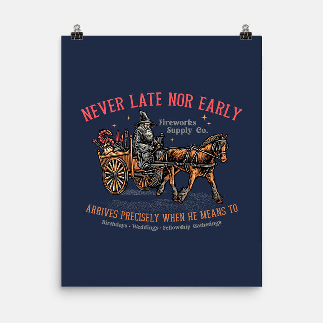 Never Late Nor Early-None-Matte-Poster-glitchygorilla