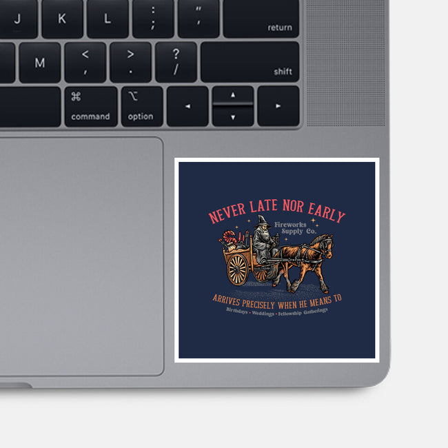 Never Late Nor Early-None-Glossy-Sticker-glitchygorilla