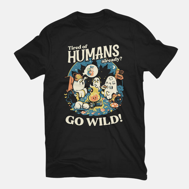 Tired Of Humans-Womens-Basic-Tee-Heyra Vieira