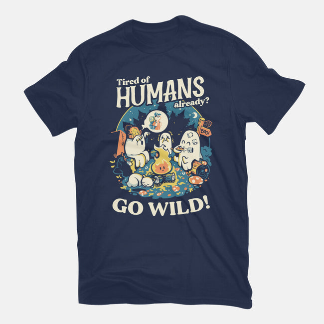 Tired Of Humans-Womens-Basic-Tee-Heyra Vieira