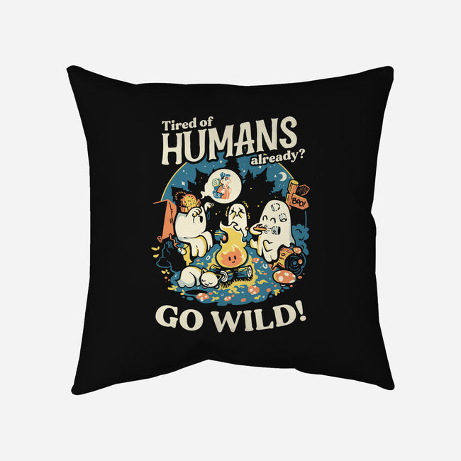 Tired Of Humans-None-Removable Cover-Throw Pillow-Heyra Vieira