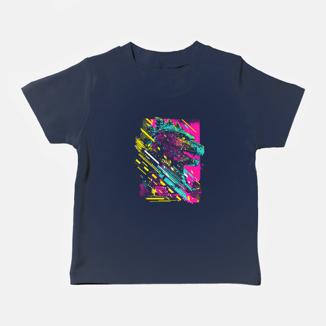 Synth Kaiju-Baby-Basic-Tee-kharmazero