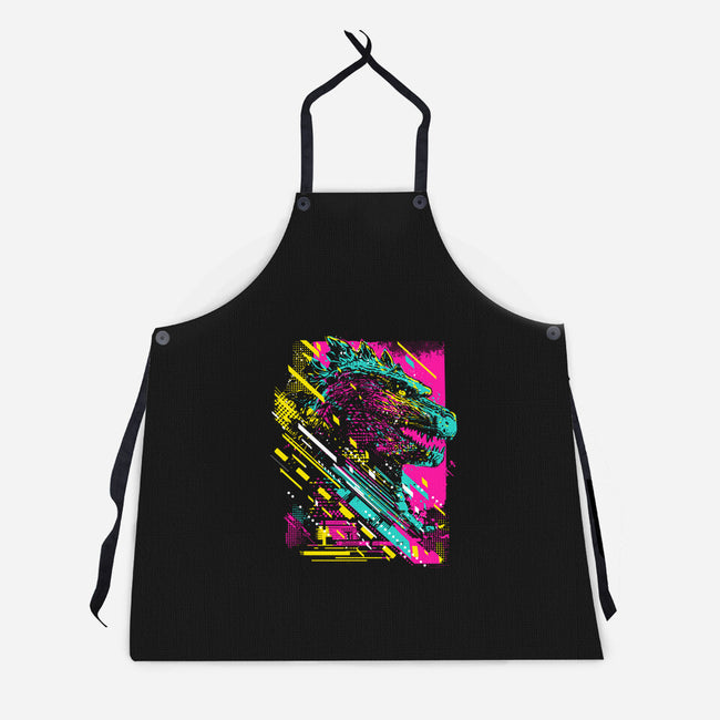 Synth Kaiju-Unisex-Kitchen-Apron-kharmazero