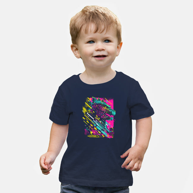 Synth Kaiju-Baby-Basic-Tee-kharmazero