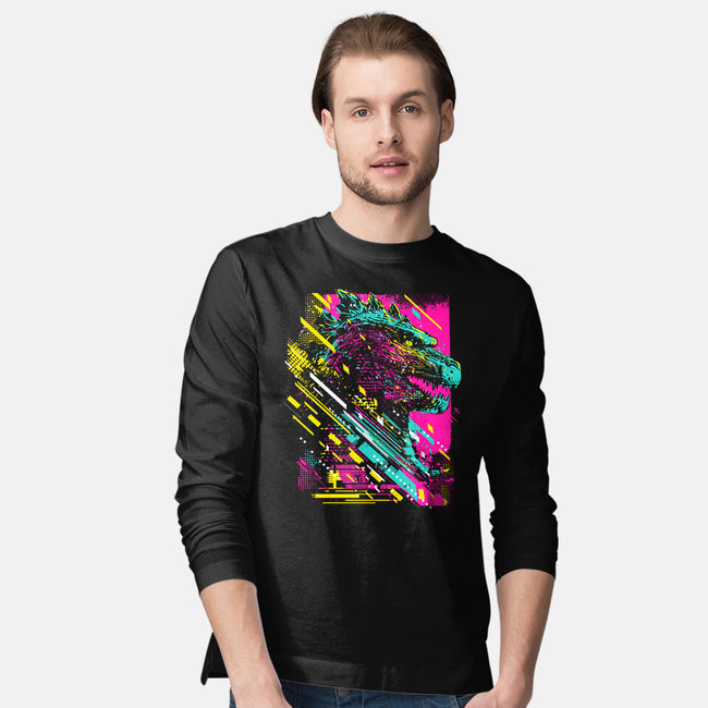 Synth Kaiju-Mens-Long Sleeved-Tee-kharmazero