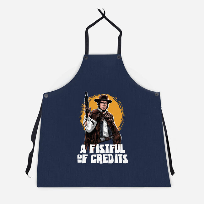 A Fistful Of Credits-Unisex-Kitchen-Apron-zascanauta