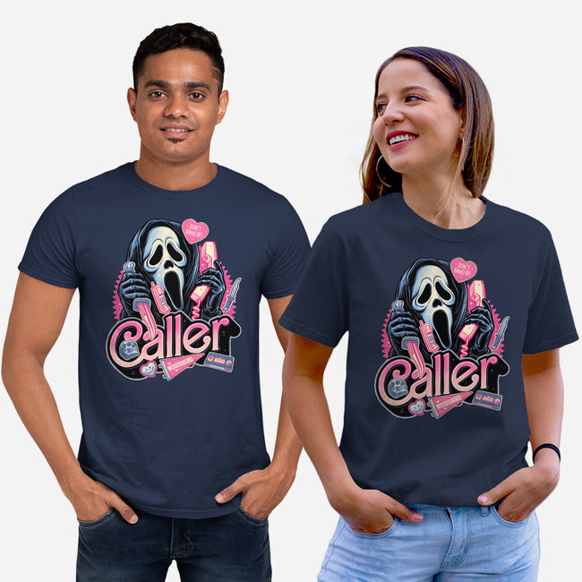 Caller Love-Unisex-Basic-Tee-glitchygorilla