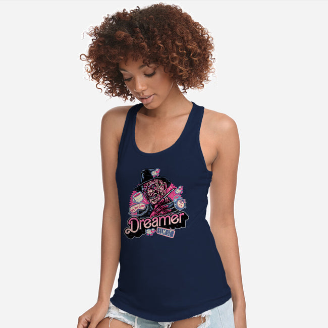 Dreamer Love-Womens-Racerback-Tank-glitchygorilla