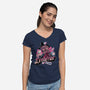 Dreamer Love-Womens-V-Neck-Tee-glitchygorilla