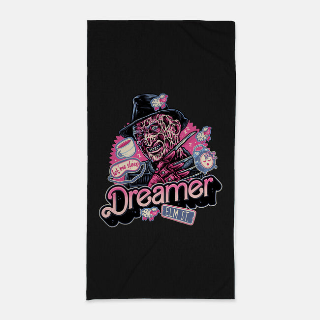 Dreamer Love-None-Beach-Towel-glitchygorilla