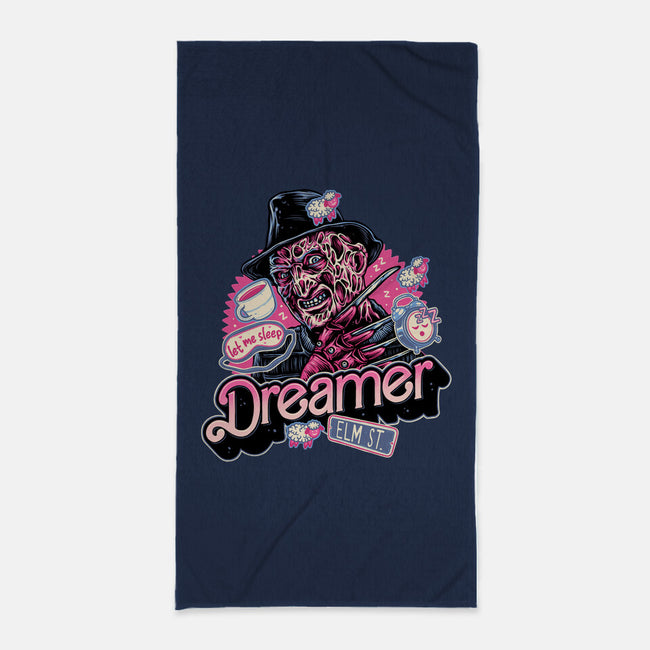 Dreamer Love-None-Beach-Towel-glitchygorilla