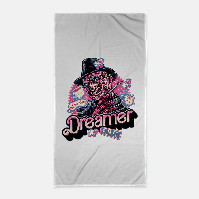 Dreamer Love-None-Beach-Towel-glitchygorilla