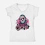 Camper Love-Womens-V-Neck-Tee-glitchygorilla