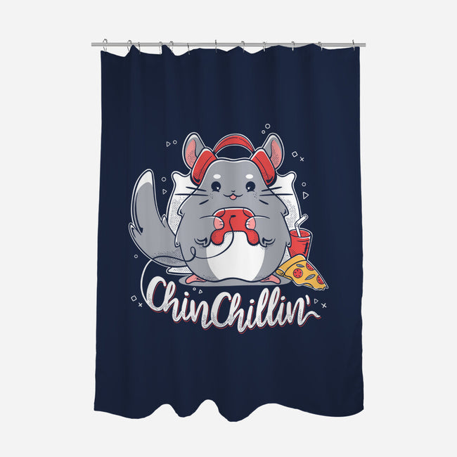 ChinChillin-None-Polyester-Shower Curtain-Ca Mask