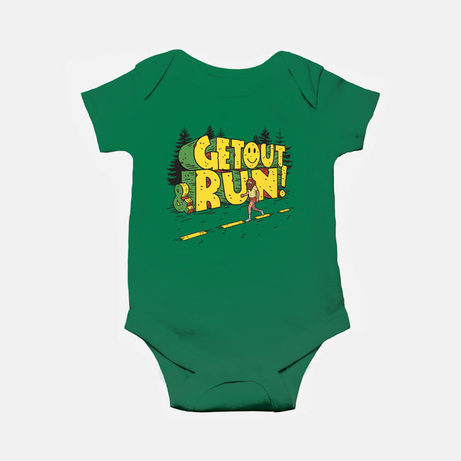 Get Out And Run-Baby-Basic-Onesie-Getsousa!