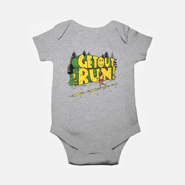 Get Out And Run-Baby-Basic-Onesie-Getsousa!