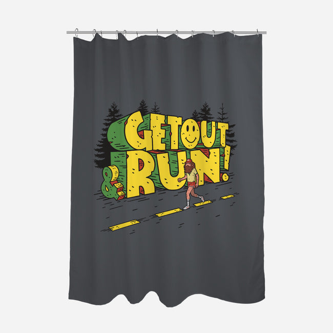 Get Out And Run-None-Polyester-Shower Curtain-Getsousa!