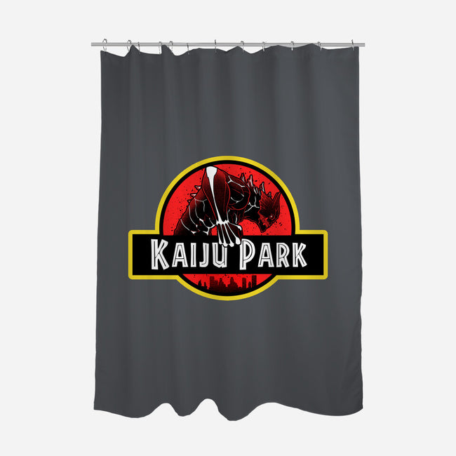 Kaiju Park-None-Polyester-Shower Curtain-Astrobot Invention