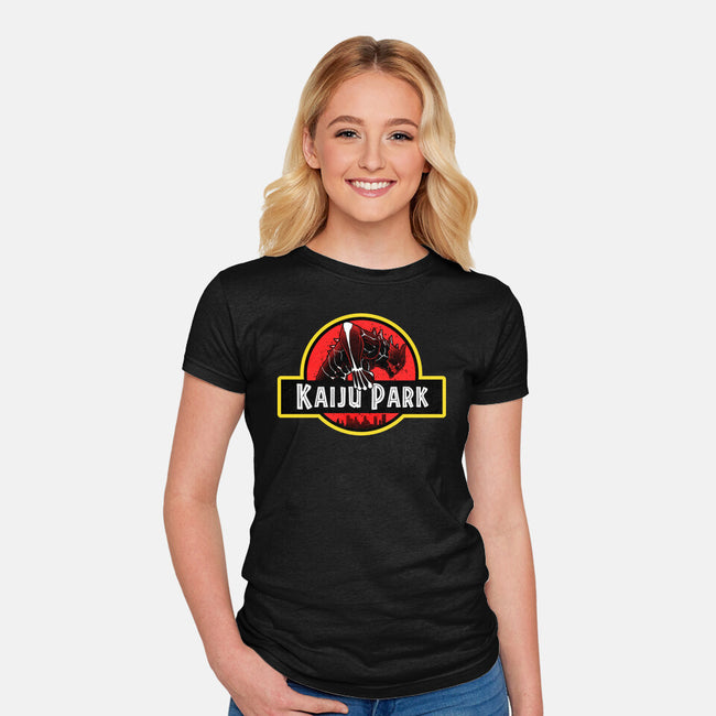 Kaiju Park-Womens-Fitted-Tee-Astrobot Invention