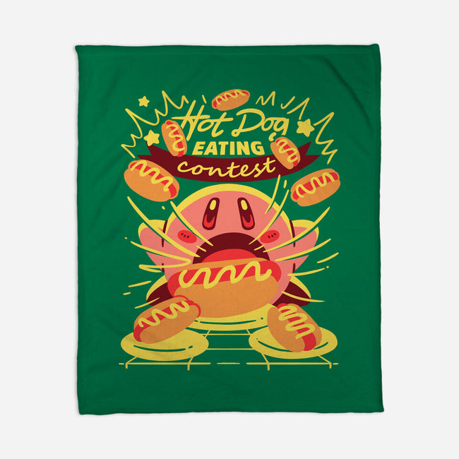 Hot Dog Eating Hero-None-Fleece-Blanket-estudiofitas