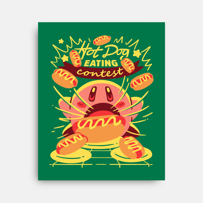 Hot Dog Eating Hero-None-Stretched-Canvas-estudiofitas