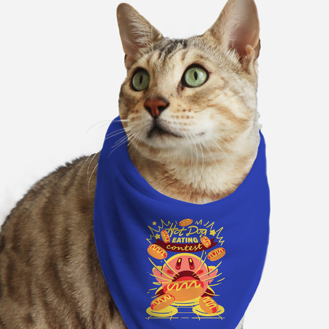 Hot Dog Eating Hero-Cat-Bandana-Pet Collar-estudiofitas