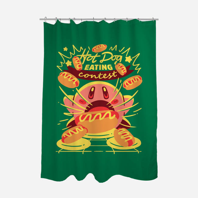 Hot Dog Eating Hero-None-Polyester-Shower Curtain-estudiofitas