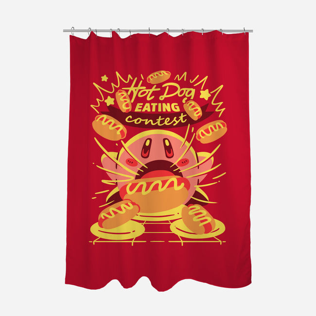 Hot Dog Eating Hero-None-Polyester-Shower Curtain-estudiofitas