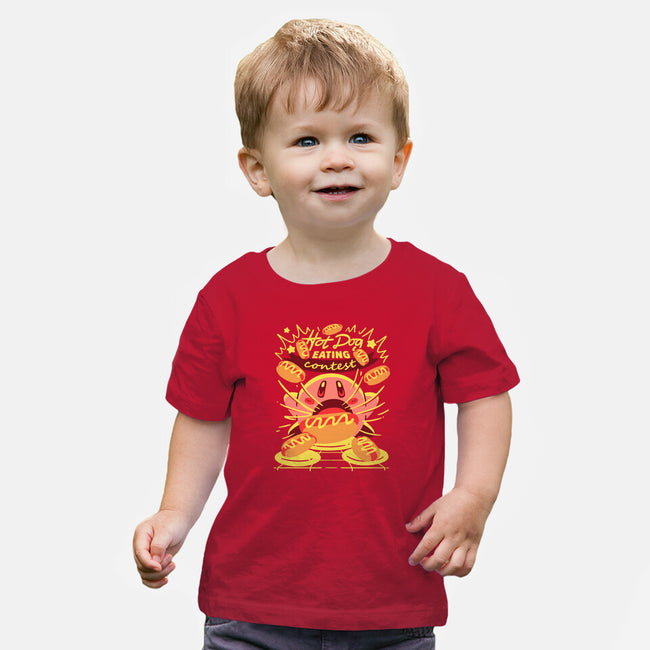 Hot Dog Eating Hero-Baby-Basic-Tee-estudiofitas