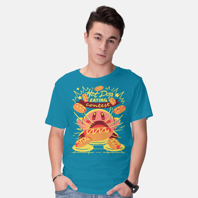 Hot Dog Eating Hero-Mens-Basic-Tee-estudiofitas