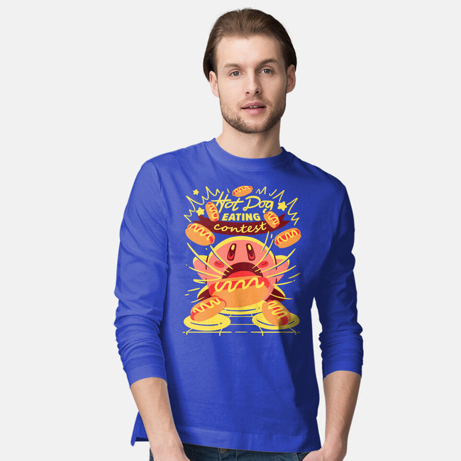 Hot Dog Eating Hero-Mens-Long Sleeved-Tee-estudiofitas