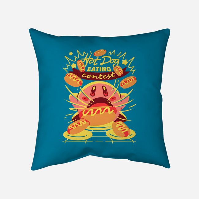 Hot Dog Eating Hero-None-Removable Cover w Insert-Throw Pillow-estudiofitas