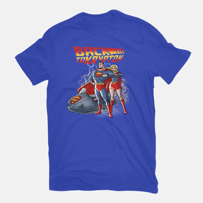 Back To Krypton-Womens-Fitted-Tee-zascanauta