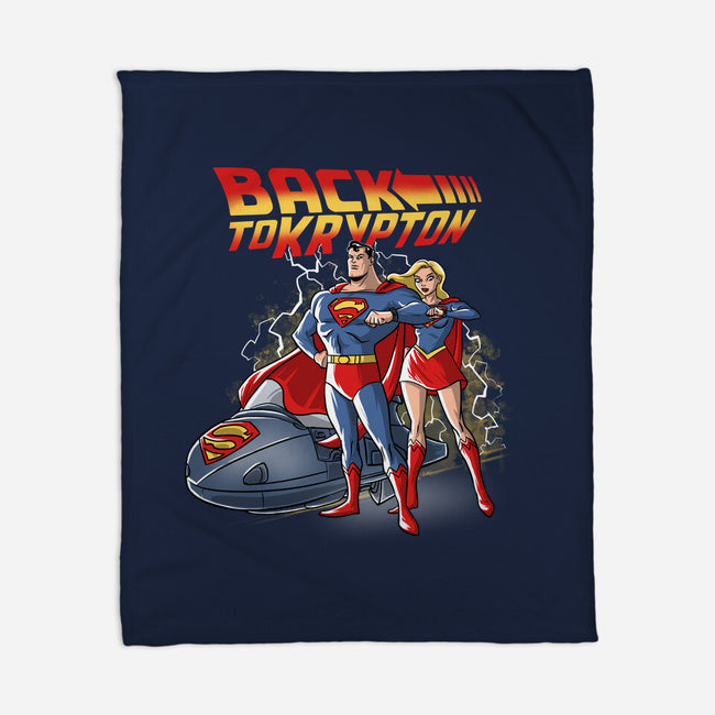 Back To Krypton-None-Fleece-Blanket-zascanauta