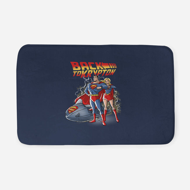 Back To Krypton-None-Memory Foam-Bath Mat-zascanauta